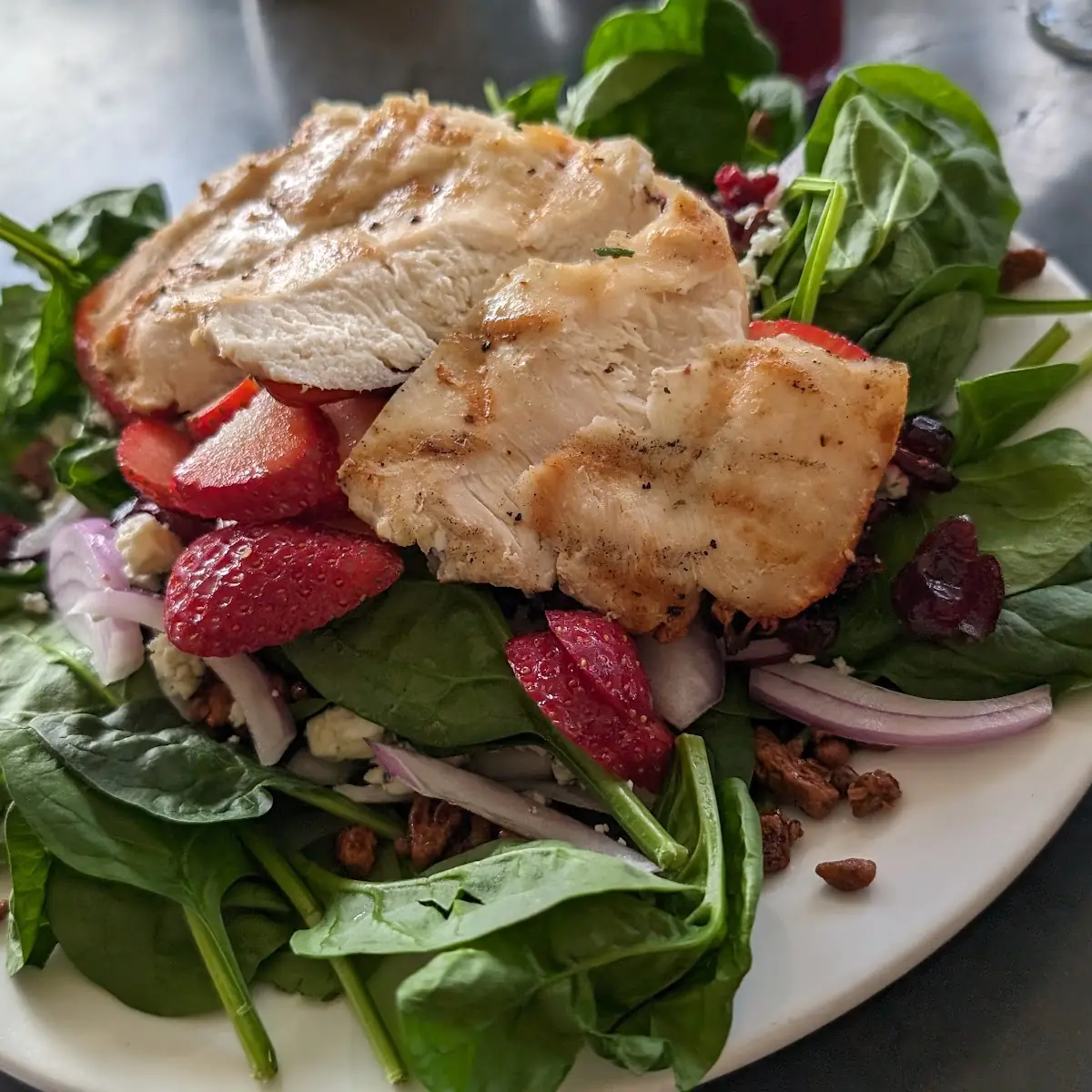 Strawberry Spinach Salad
