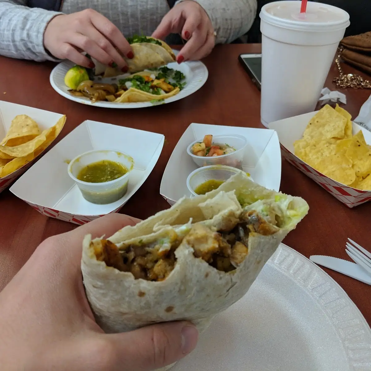 Chicken Burrito Regular Size Still Huge