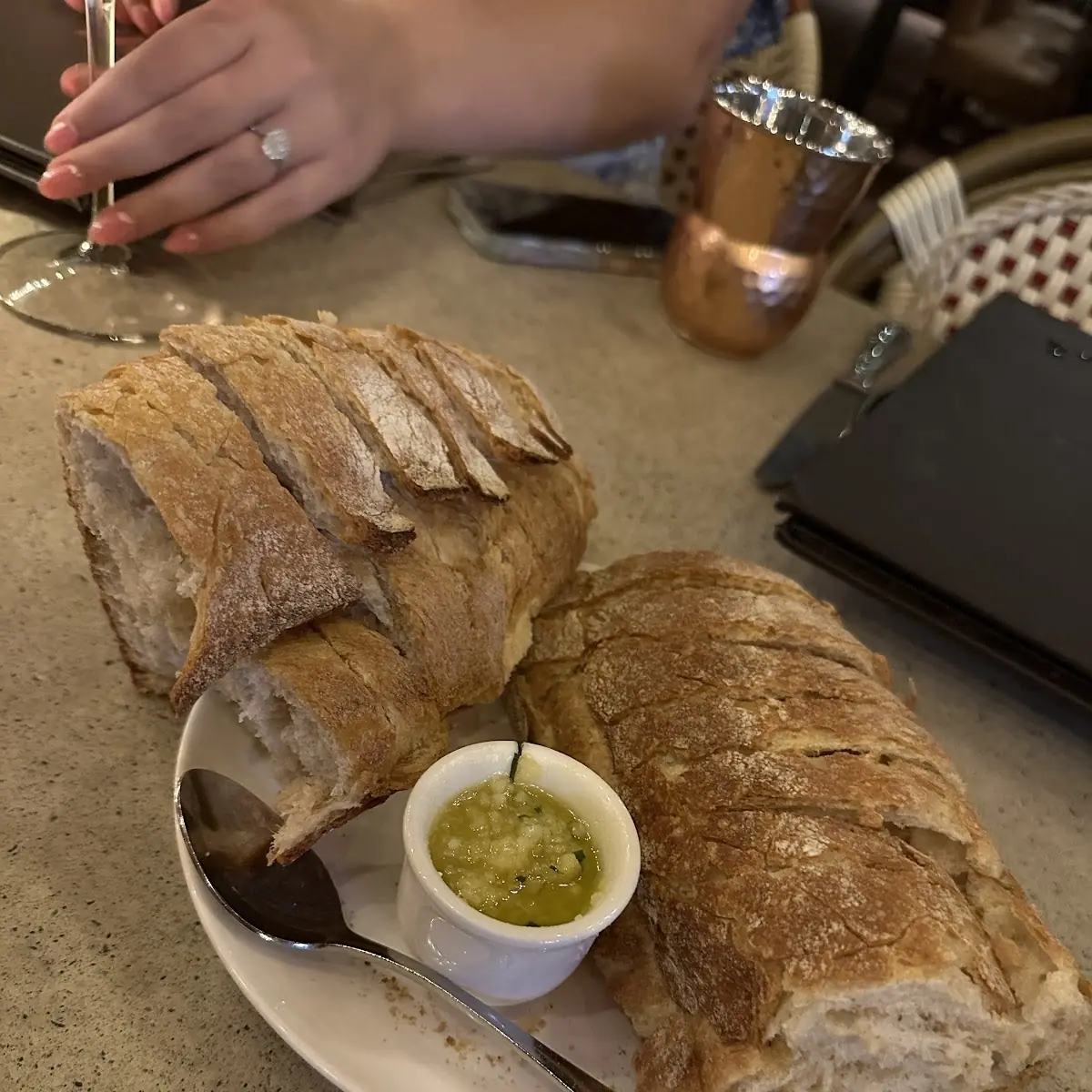 Sourdough Bread with Garlic Oil