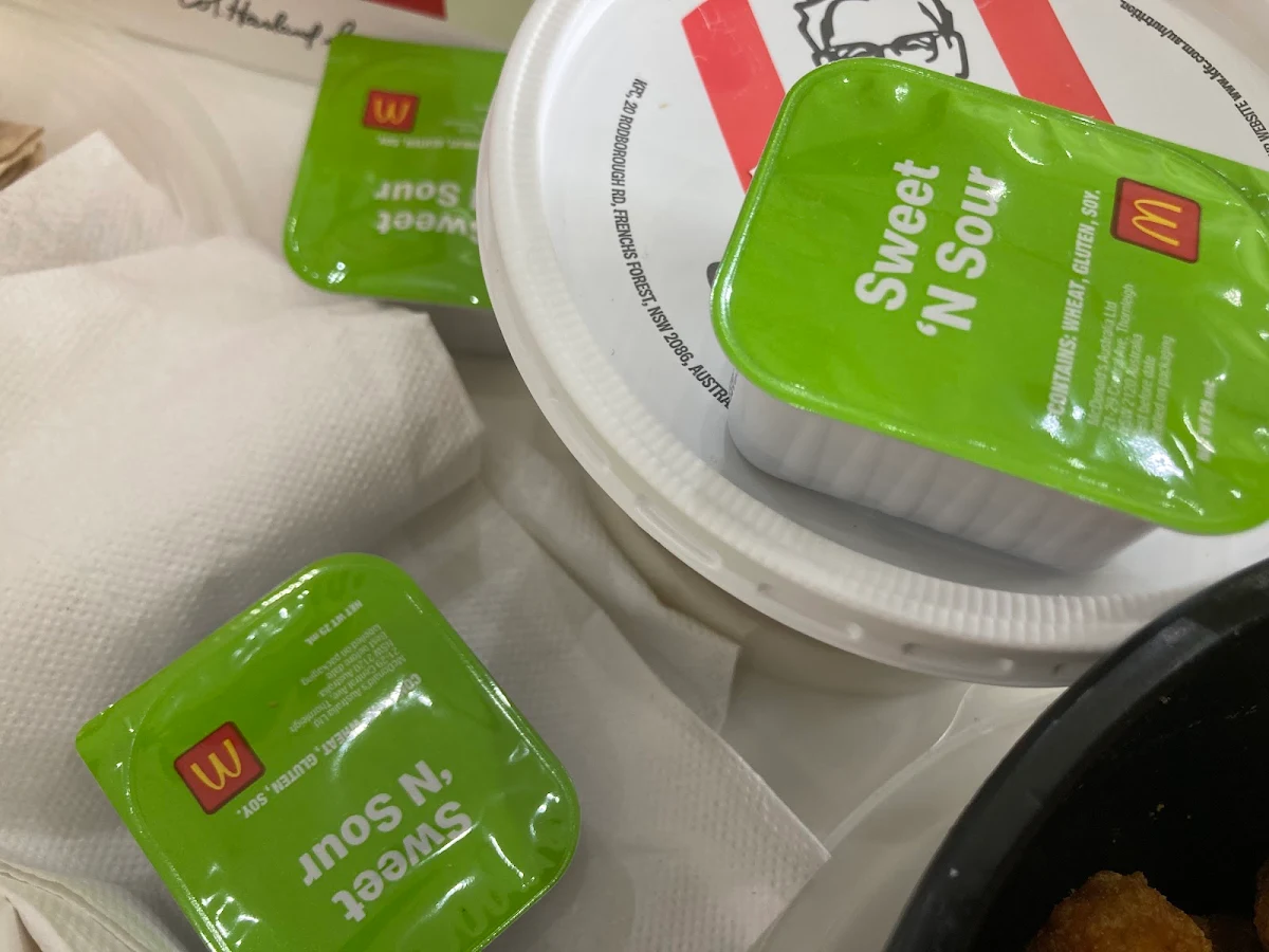Maccas Sweet & Sour Dipping Sauce, McDonald's Merrylands FC II