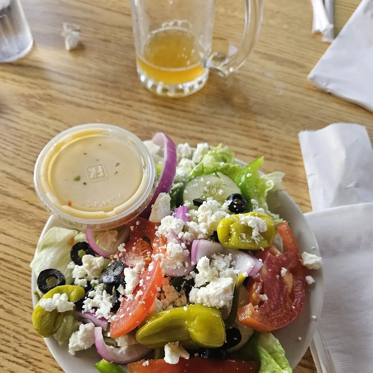 With Greek Salad