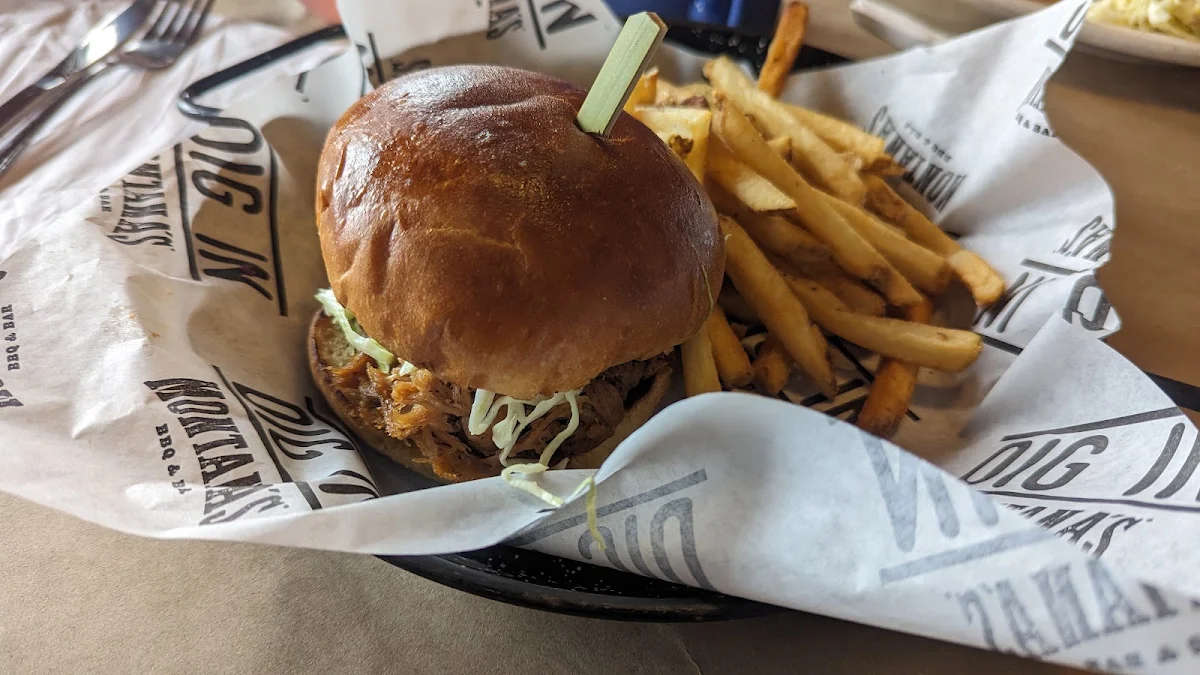 Chicken Burger and Fries