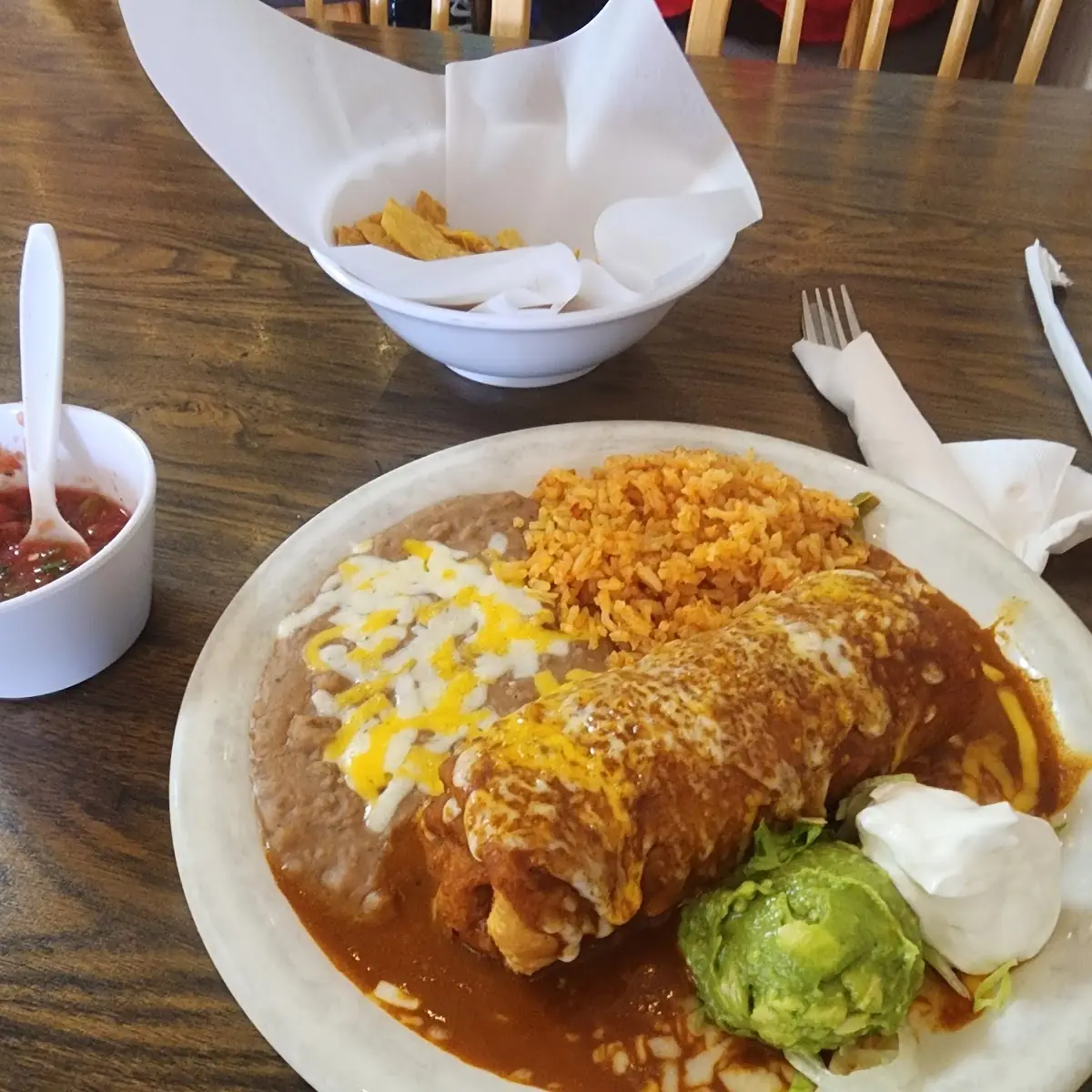 Red Salsa and Sour Cream