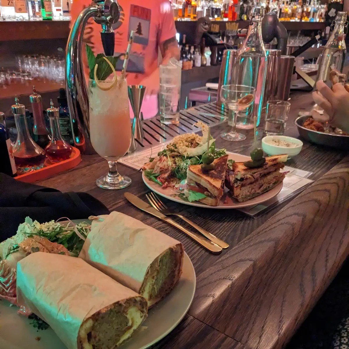 Meatball Sub and Reuben Sandwich