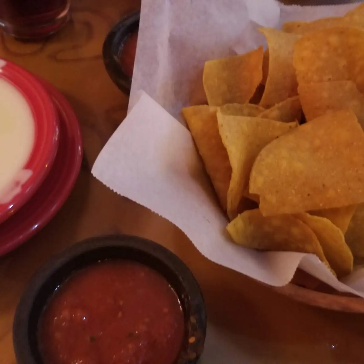 Chips & Salsa with Queso