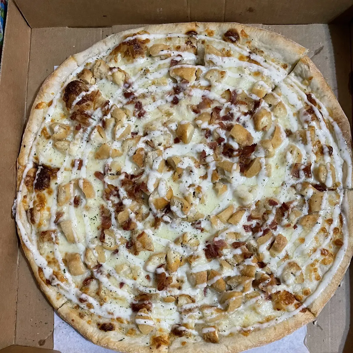 Chicken Bacon Ranch Pizza