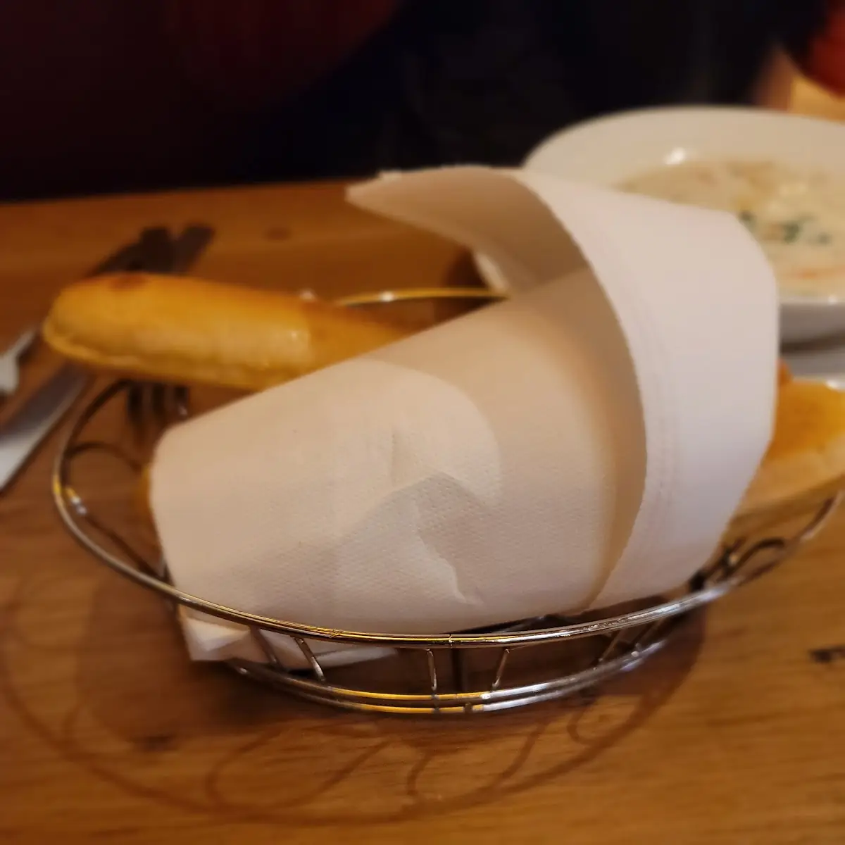 Bread Sticks and Soup and Salad