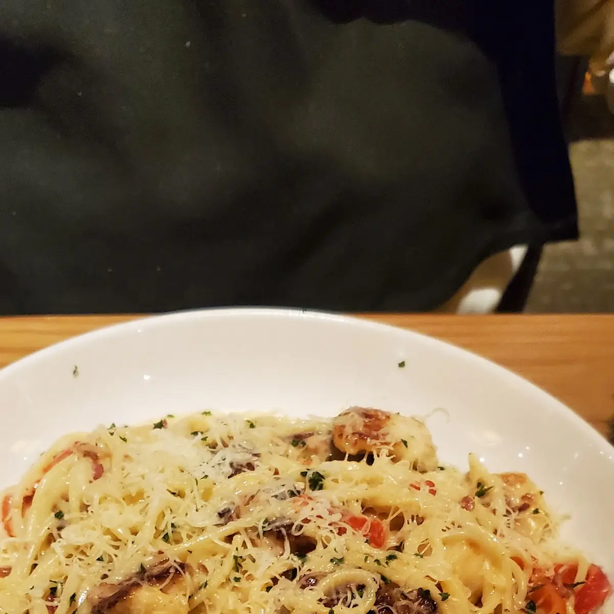 Shrimp Carbonara Pasta