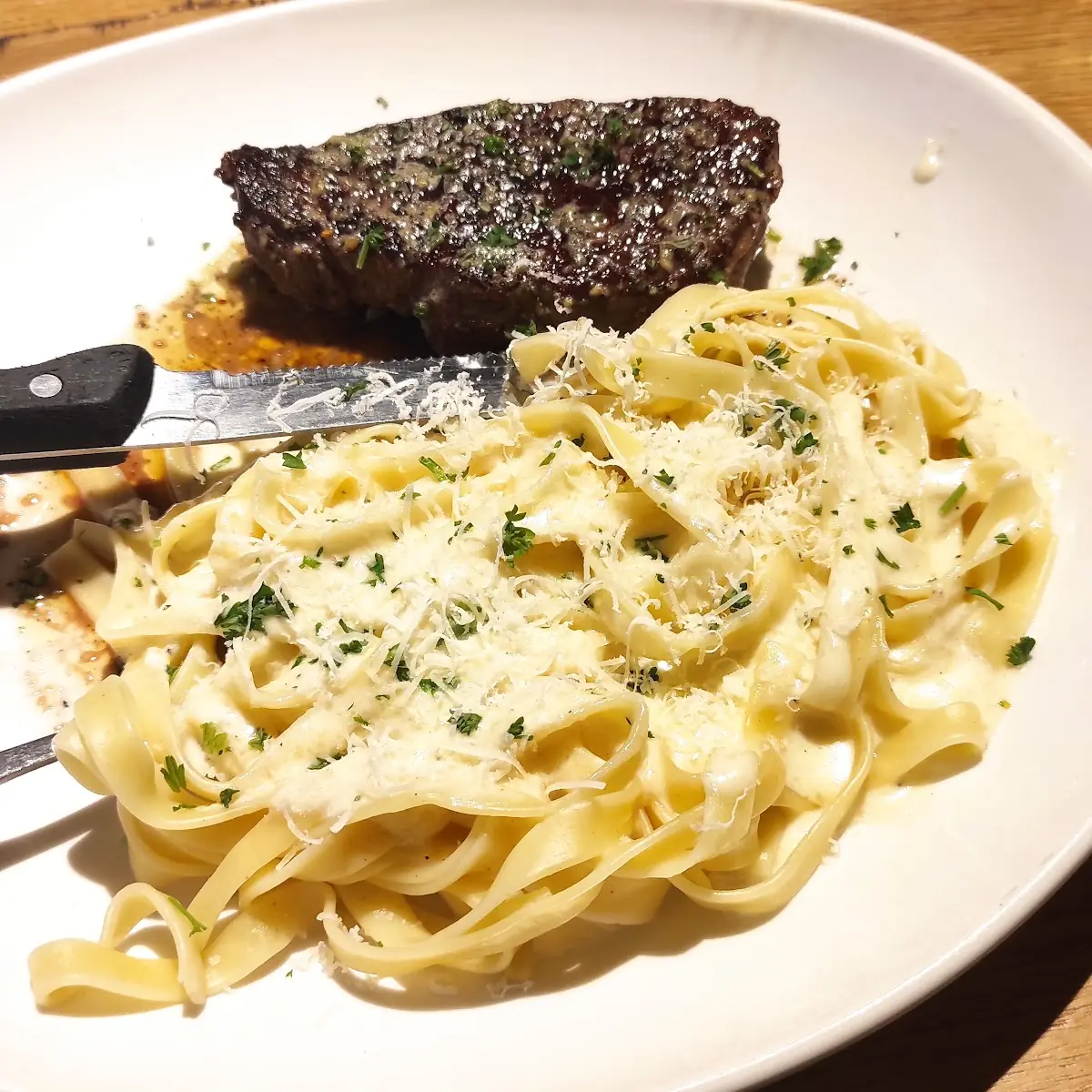 Steak Gorgonzola Alfredo