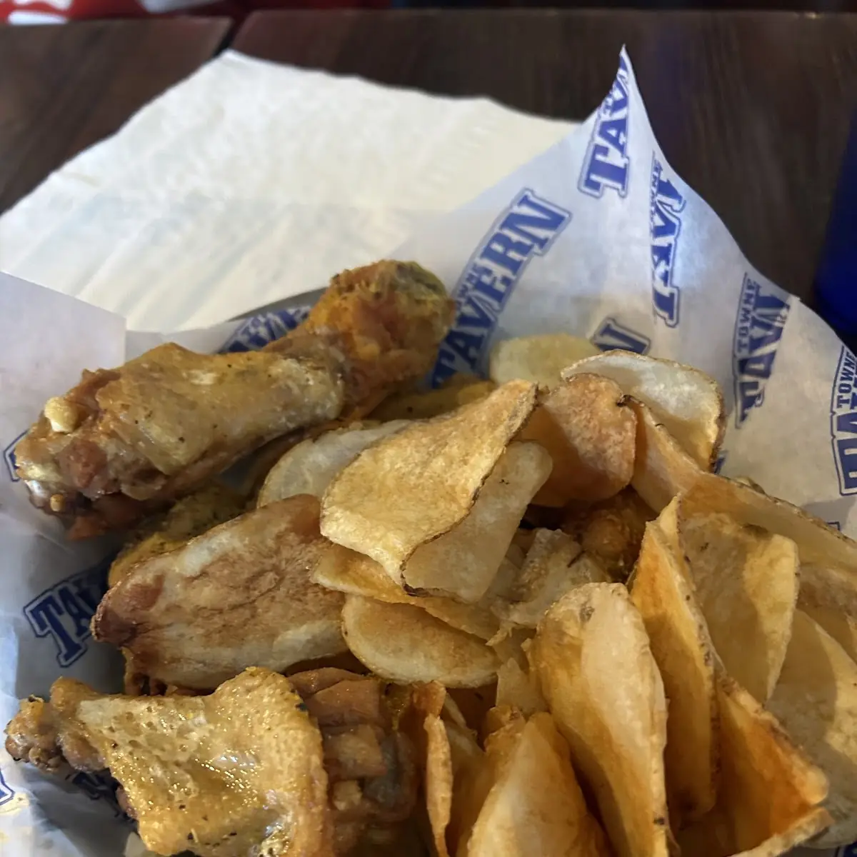 Lemon Pepper Wings and Homemade Chips