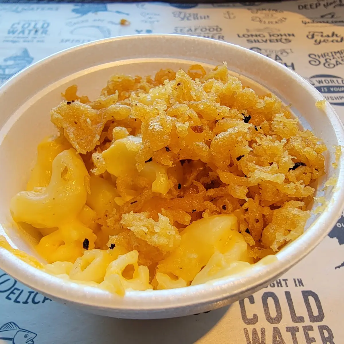 Mac & Cheese Topped with Crumblies