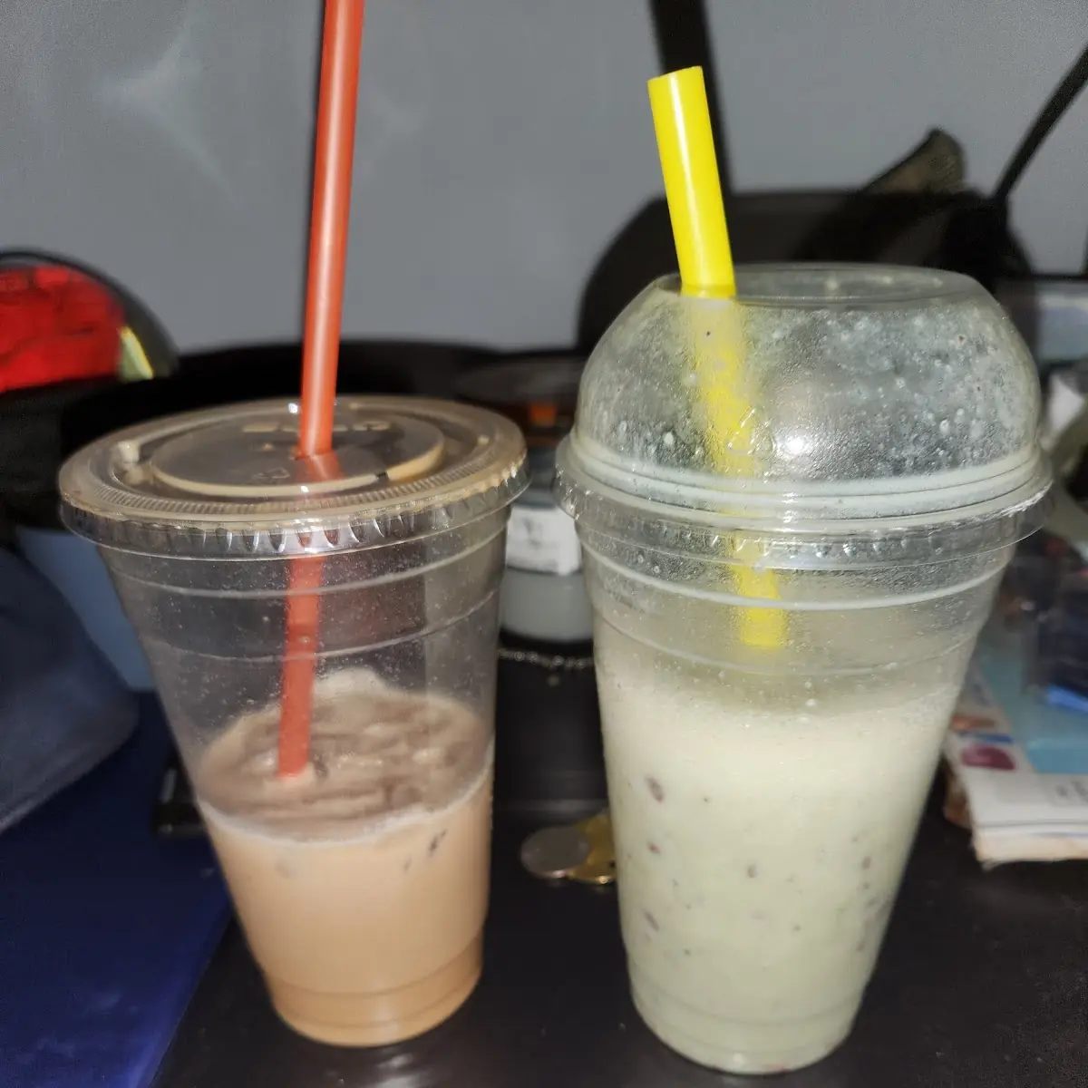 High Protein Mocha Coffee and Mint Chocolate Chip Shake