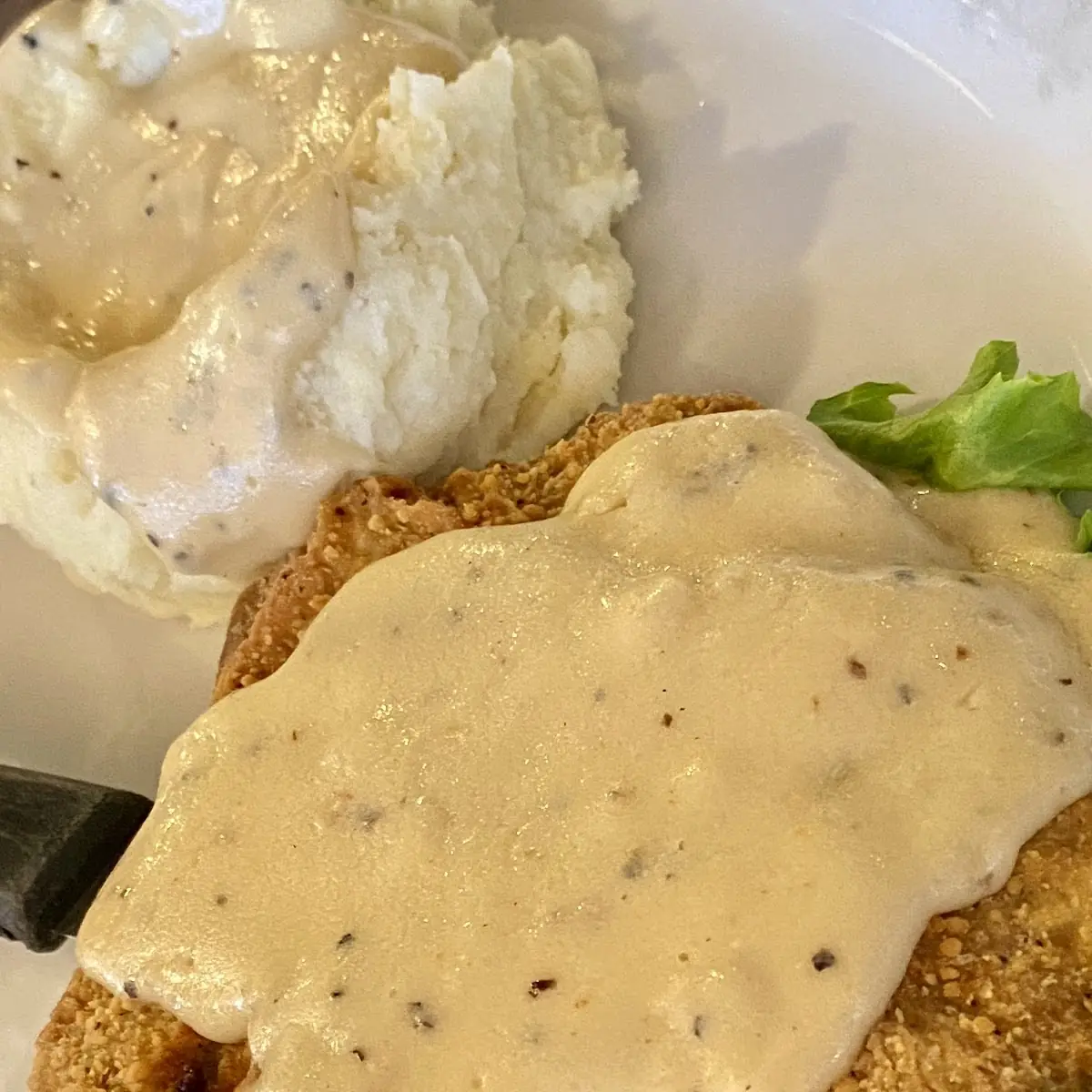 Chicken Fried Steak and Mashed Potatoes with Gravy