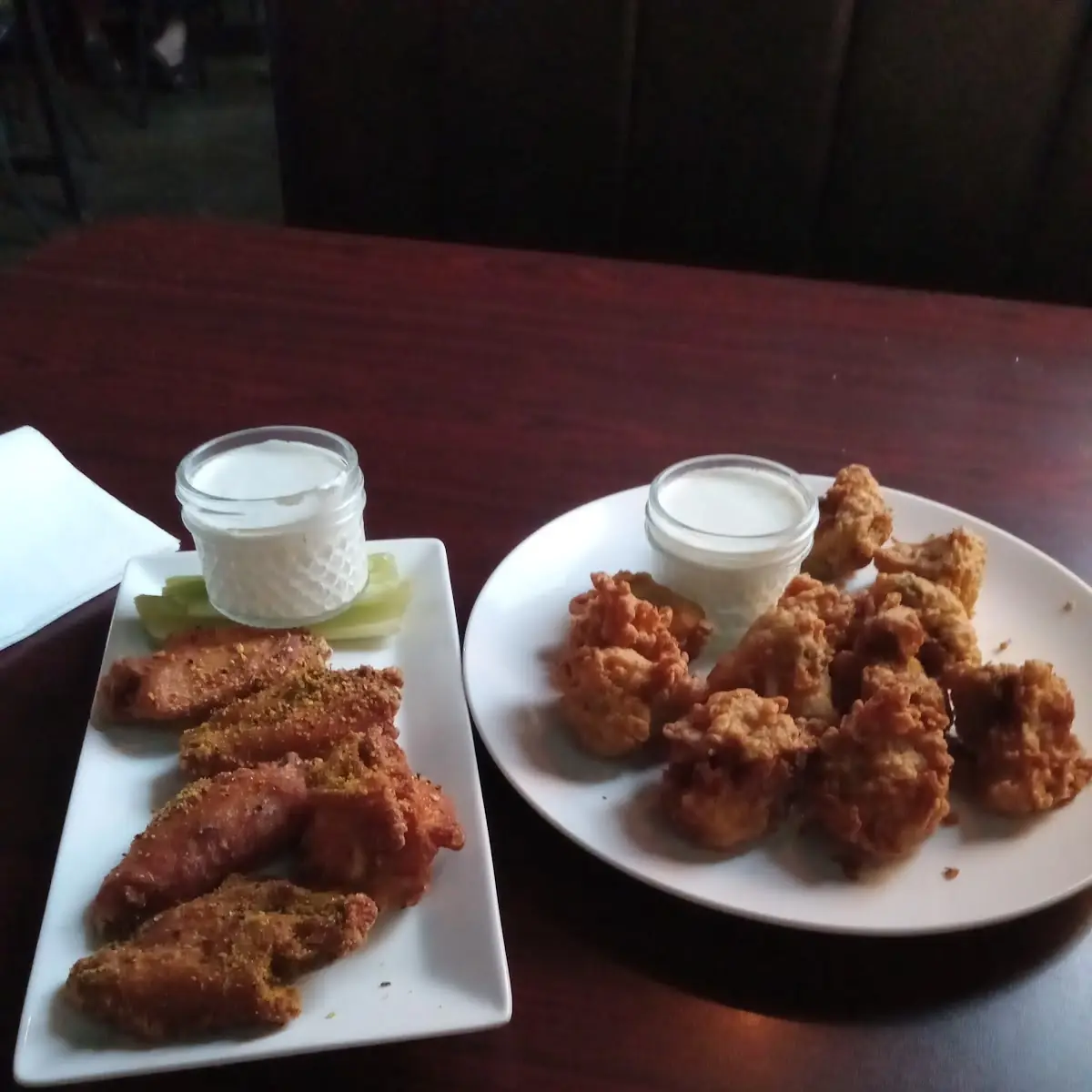 Lemon Pepper Wings & Fried Broccoli