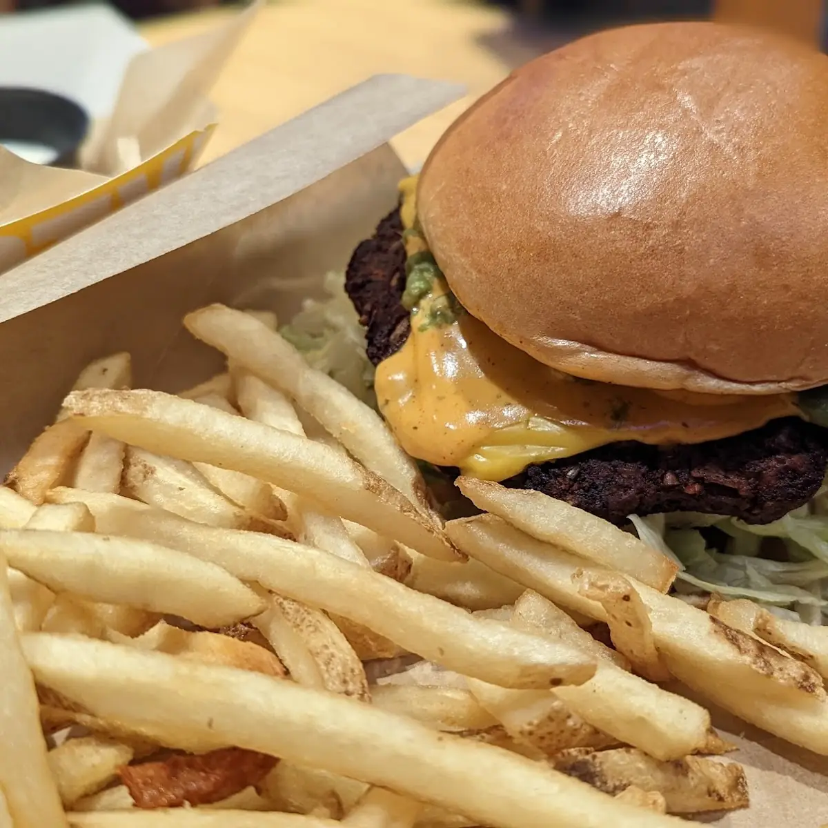 Bean Patty Melt Burger Combo