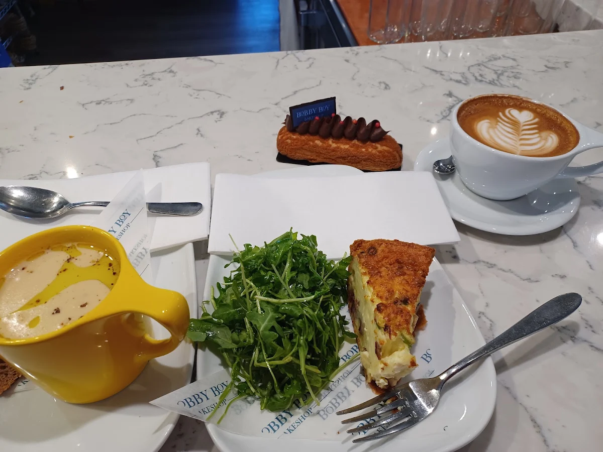 Quiche with an Arugula Salad