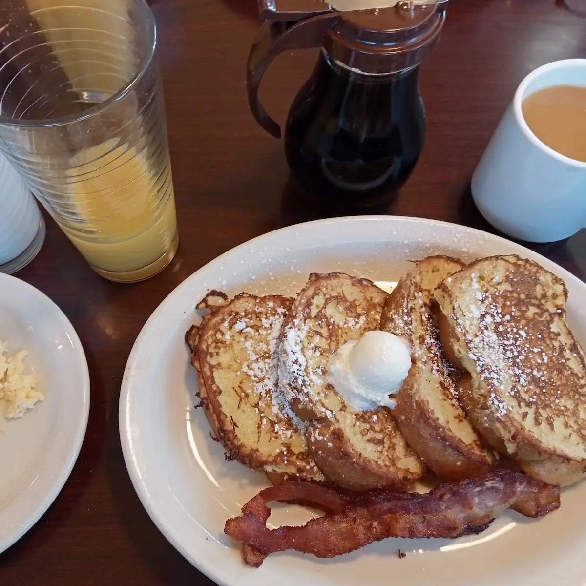 French Toast Bacon Scrambled Eggs