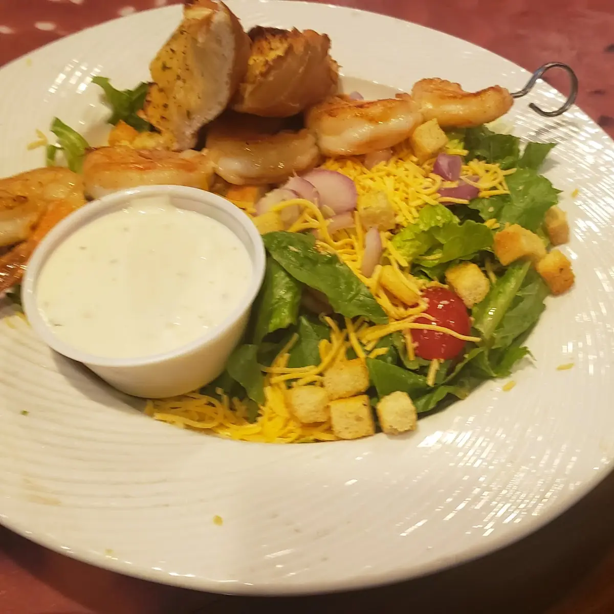 House Salad with Shrimp