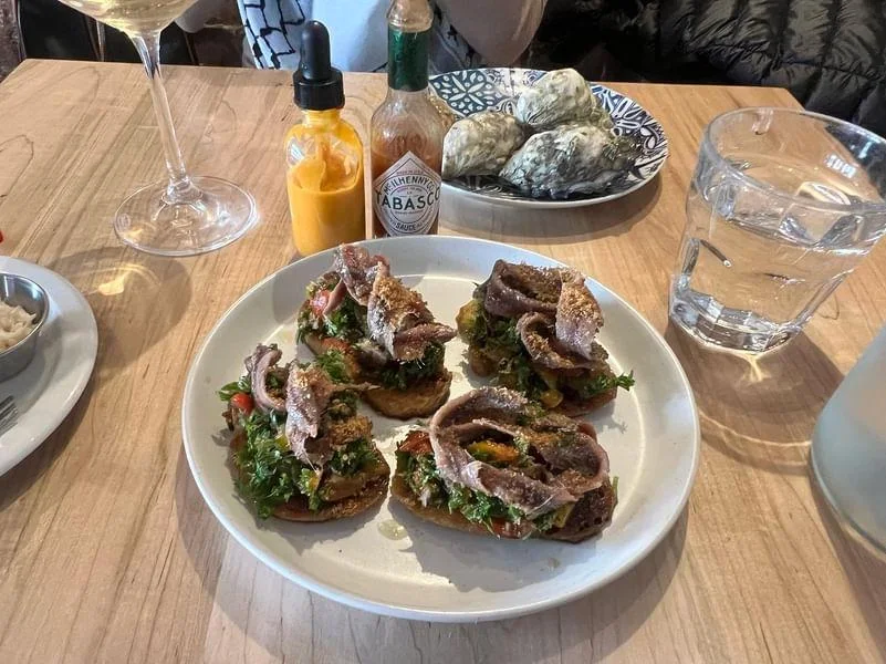 Anchovies, Island Oysters Restaurant & Bar
