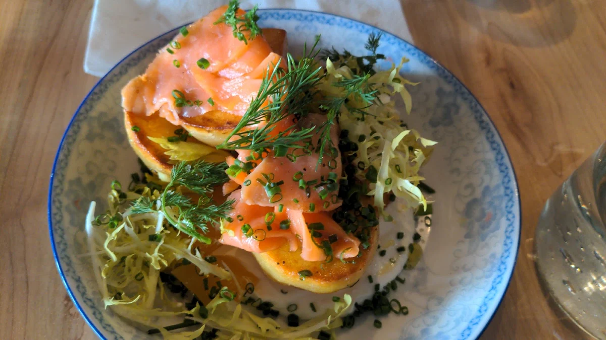 Smoked Fish Bagel, Island Oysters Restaurant & Bar