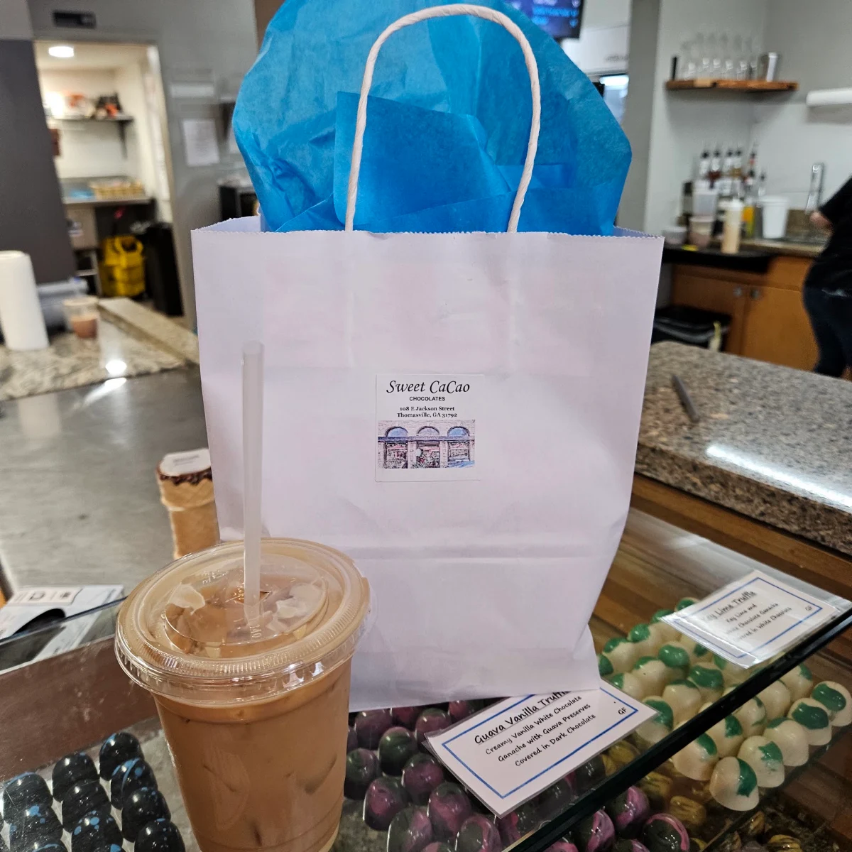 White Chocolate Mocha with Pecan Rolls