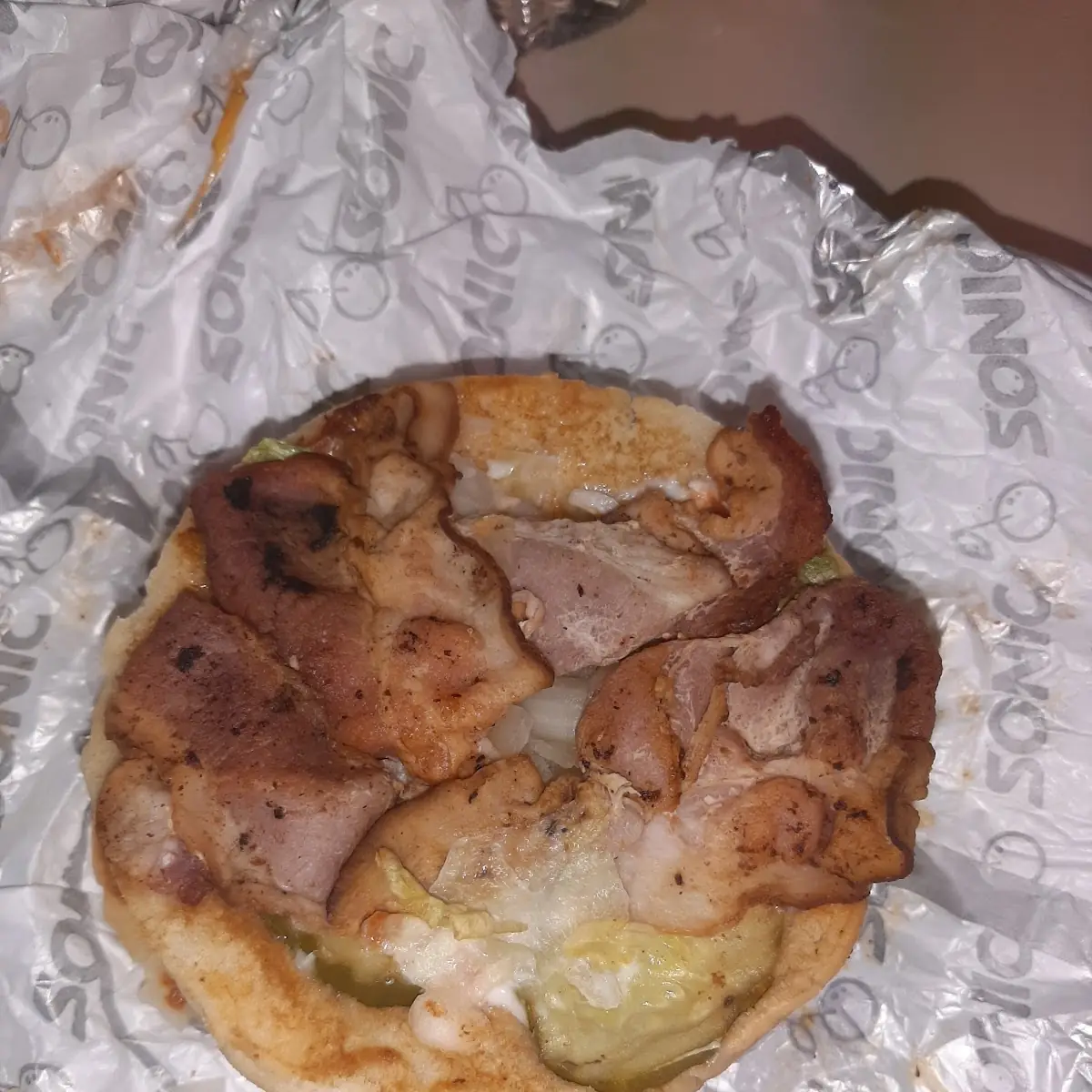 Raw Bacon Burger