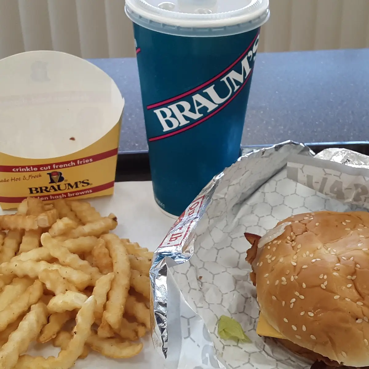 Bacon Cheeseburger with Fries