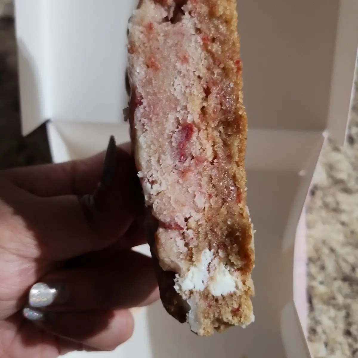 Strawberry White Chocolate Cookie