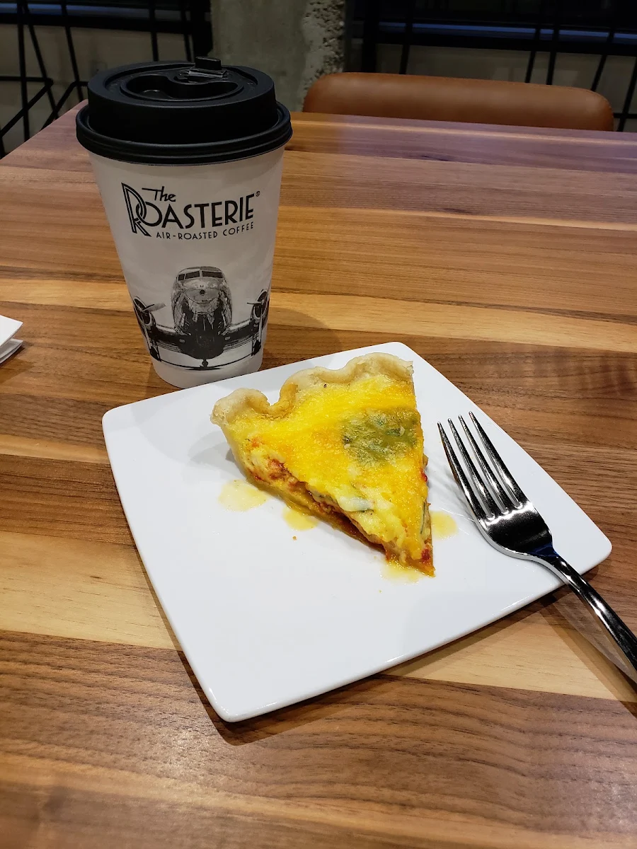 Matcha Latte and Quiche