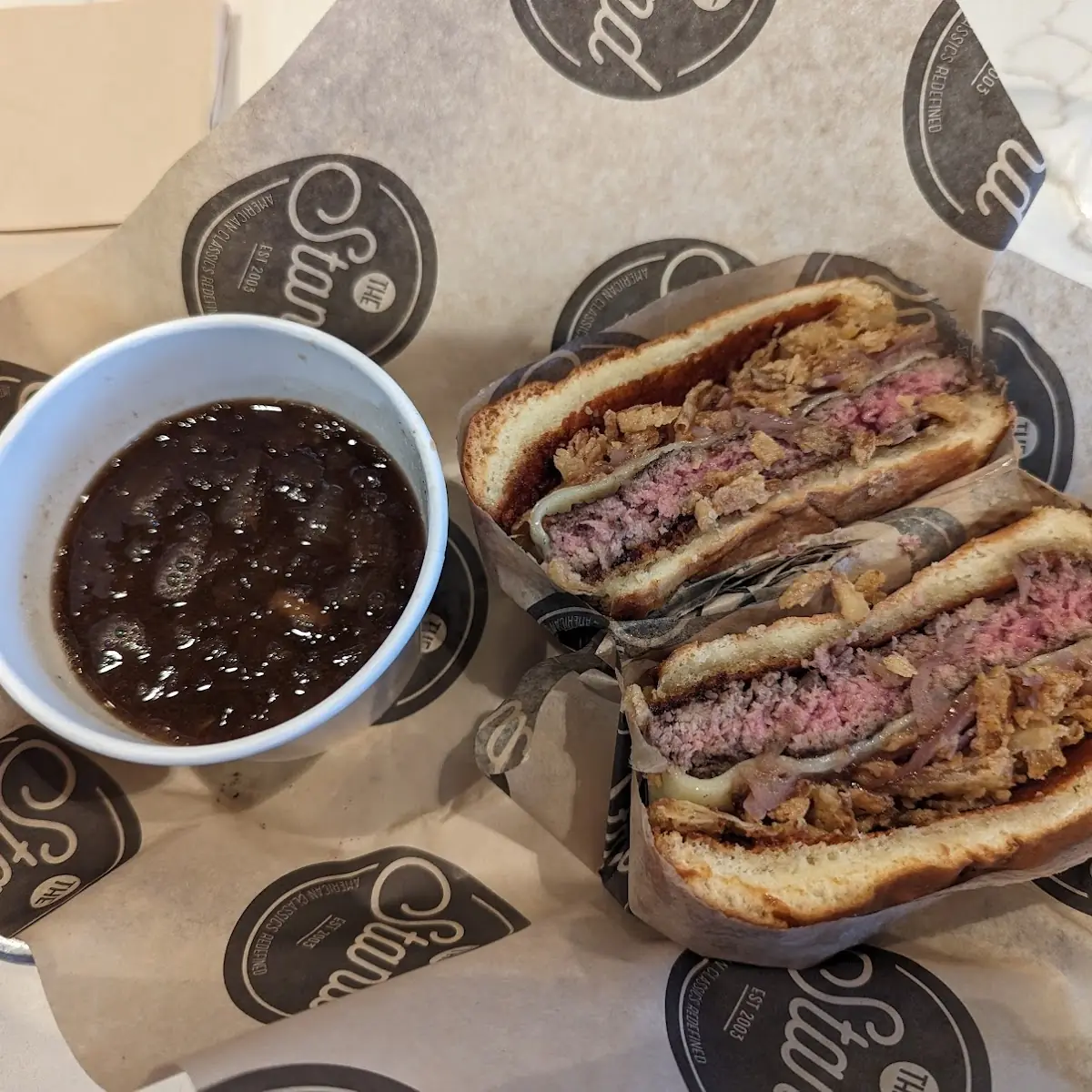 French Onion Soup Burger