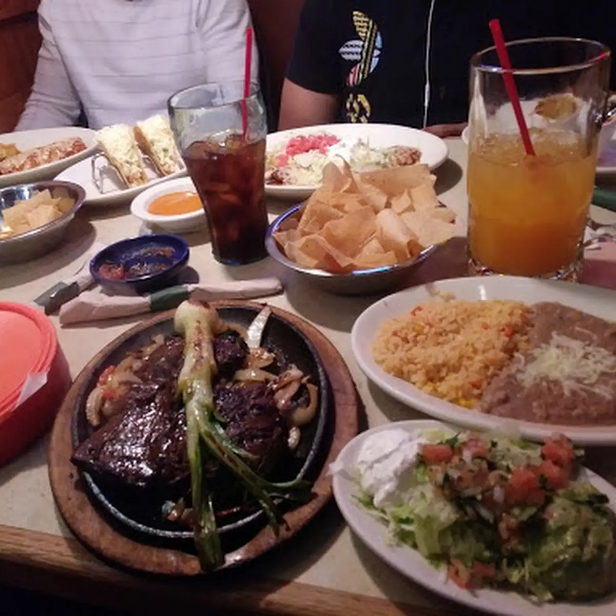Sizzling Shrimp Steak and Chicken Fajitas