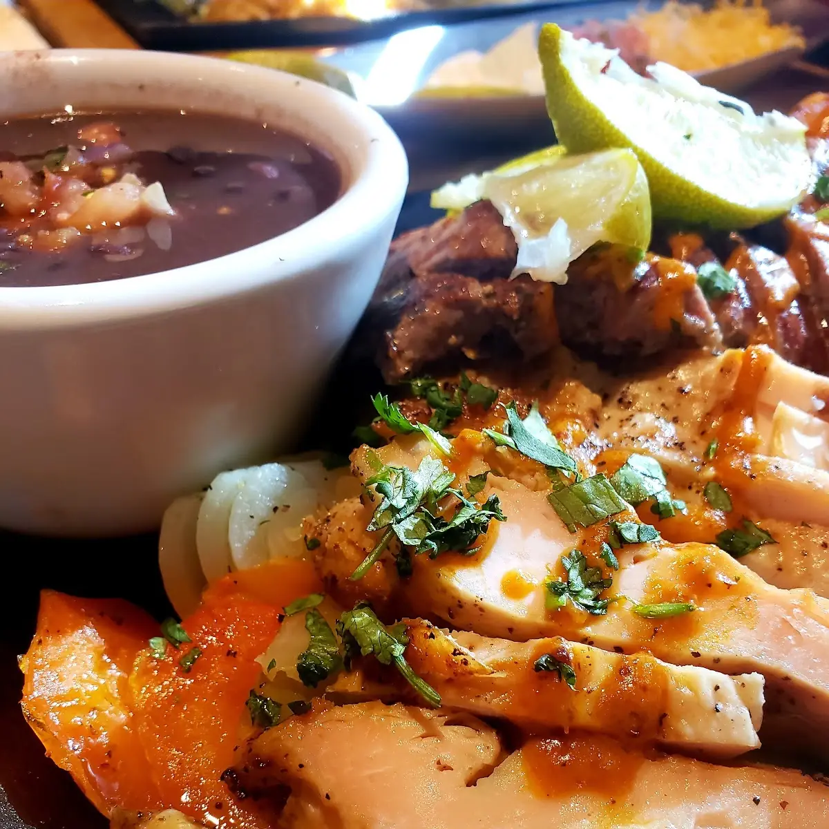 Chicken and Beef Fajitas