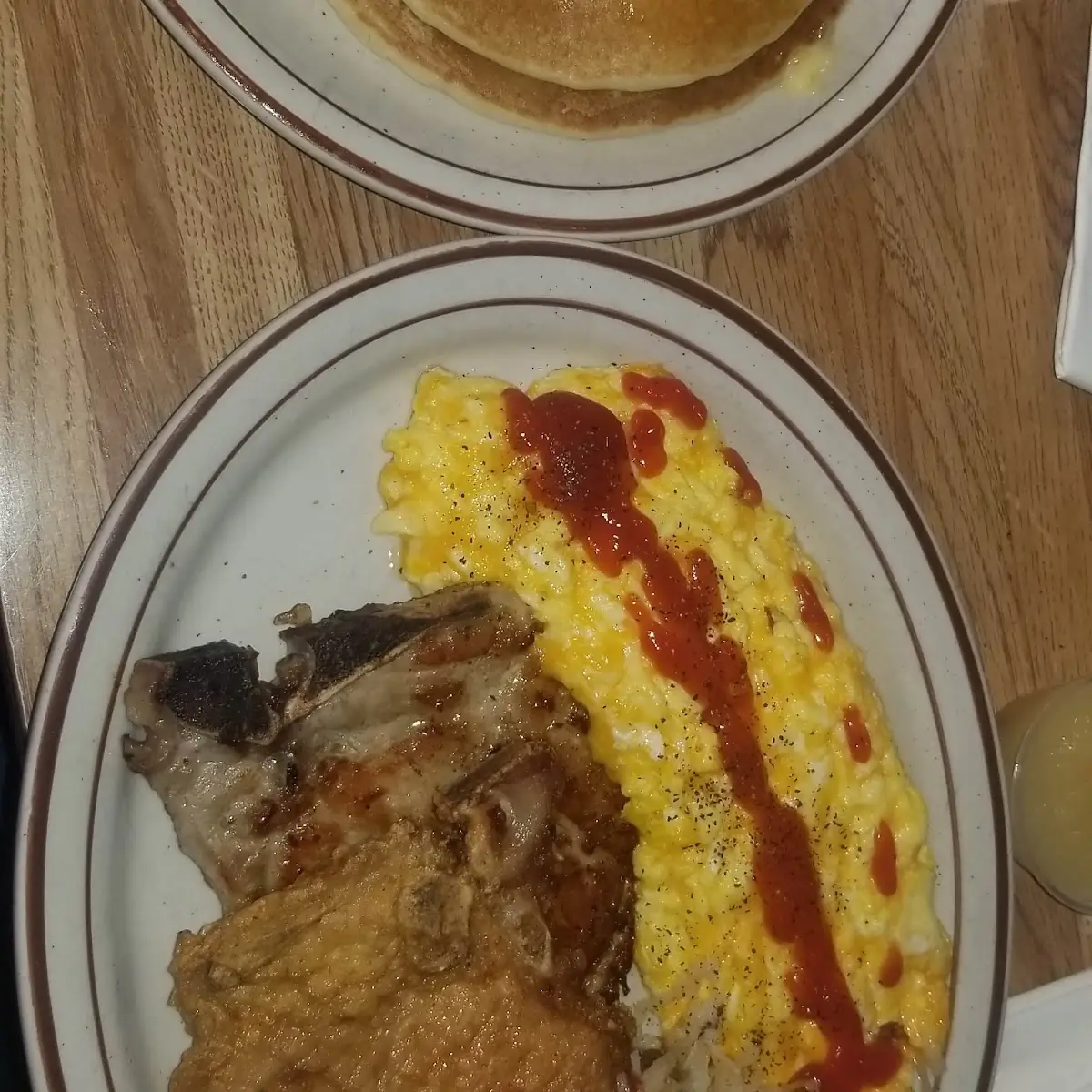 Pork Chops and Eggs