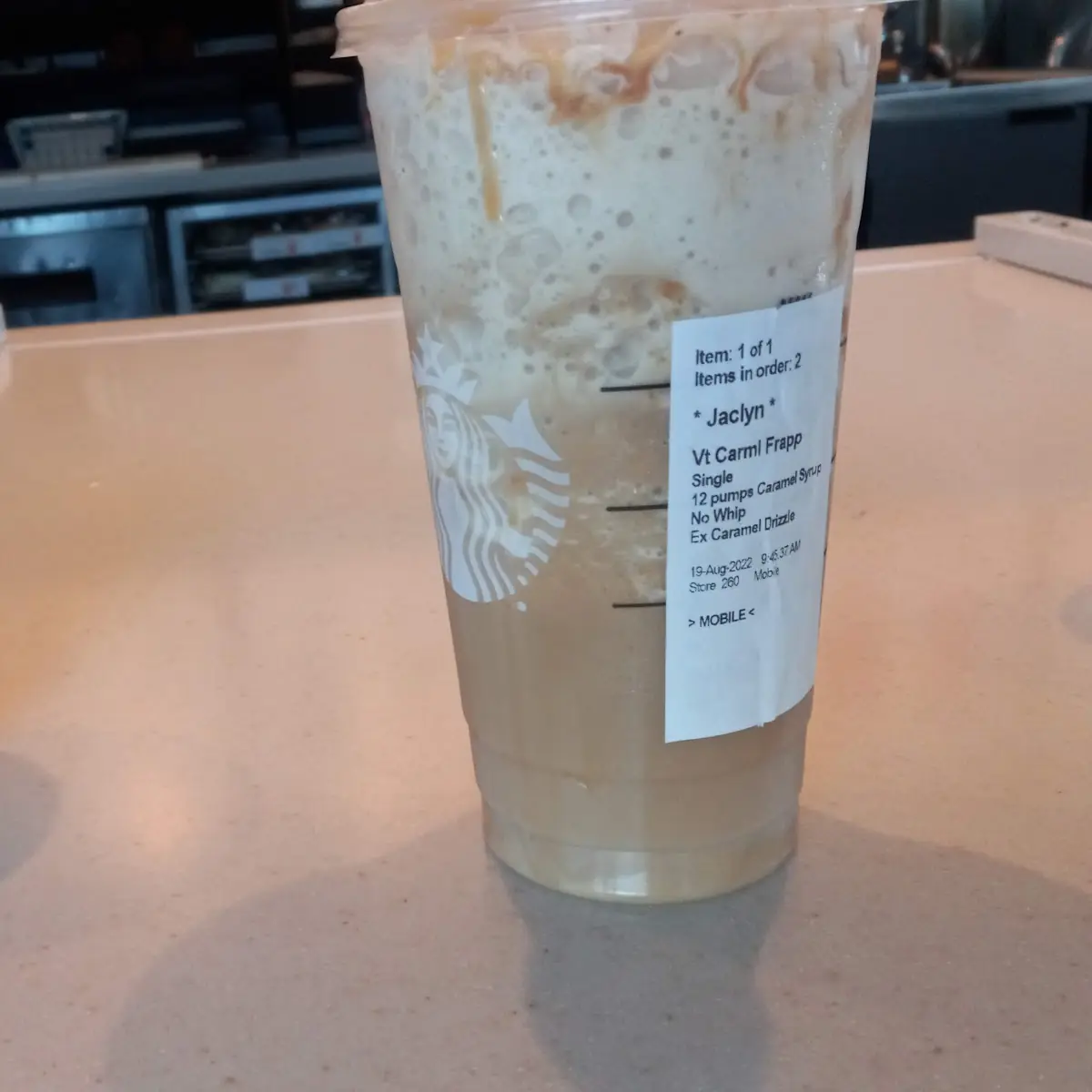 Caramel Frappuccino Blended Beverage