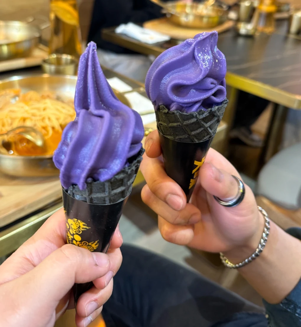 Ube Ice Cream, Big Way Hot Pot (Kerrisdale)