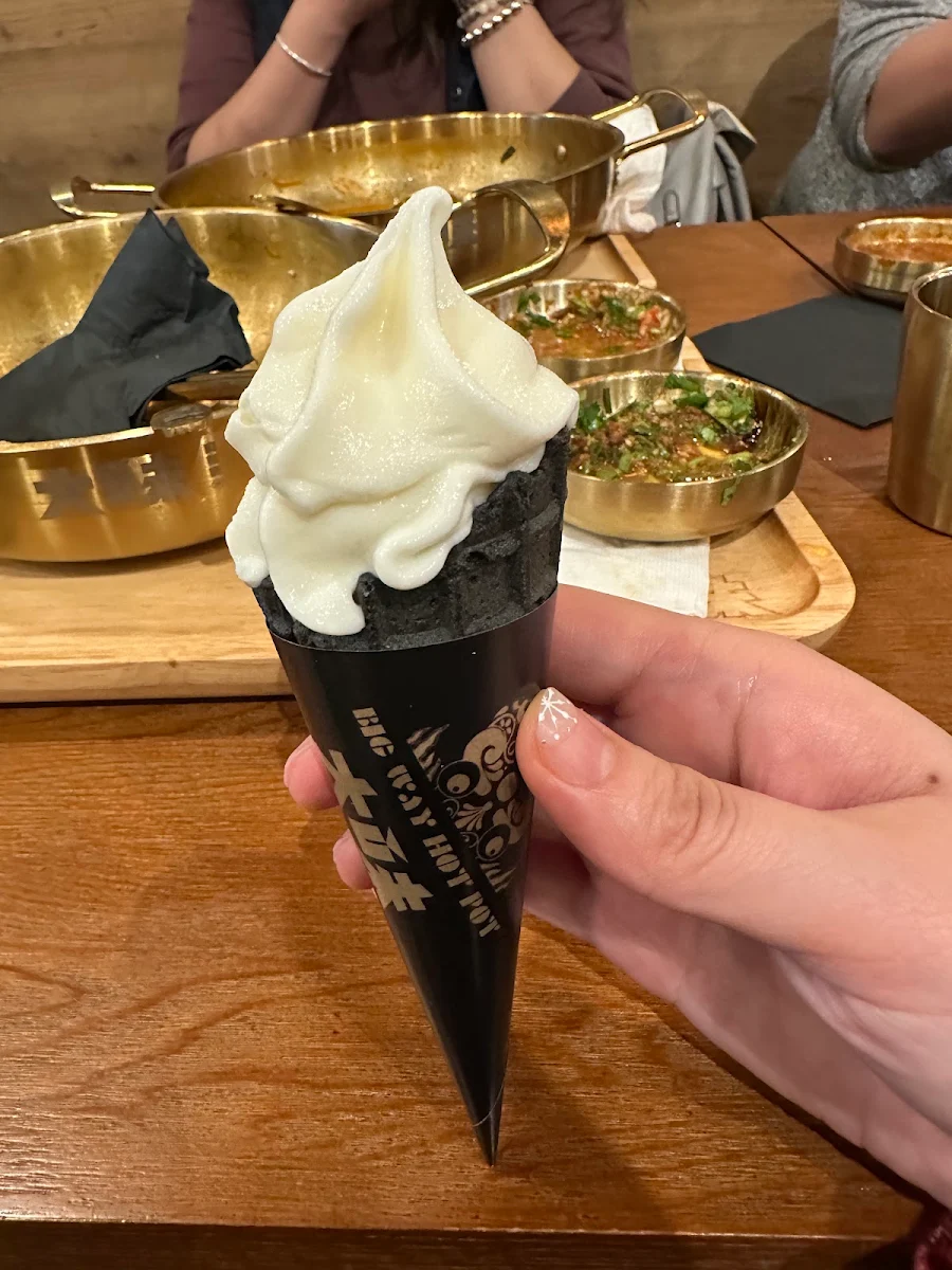 Vanilla Soft Serve Cone, Big Way Hot Pot (Kerrisdale)