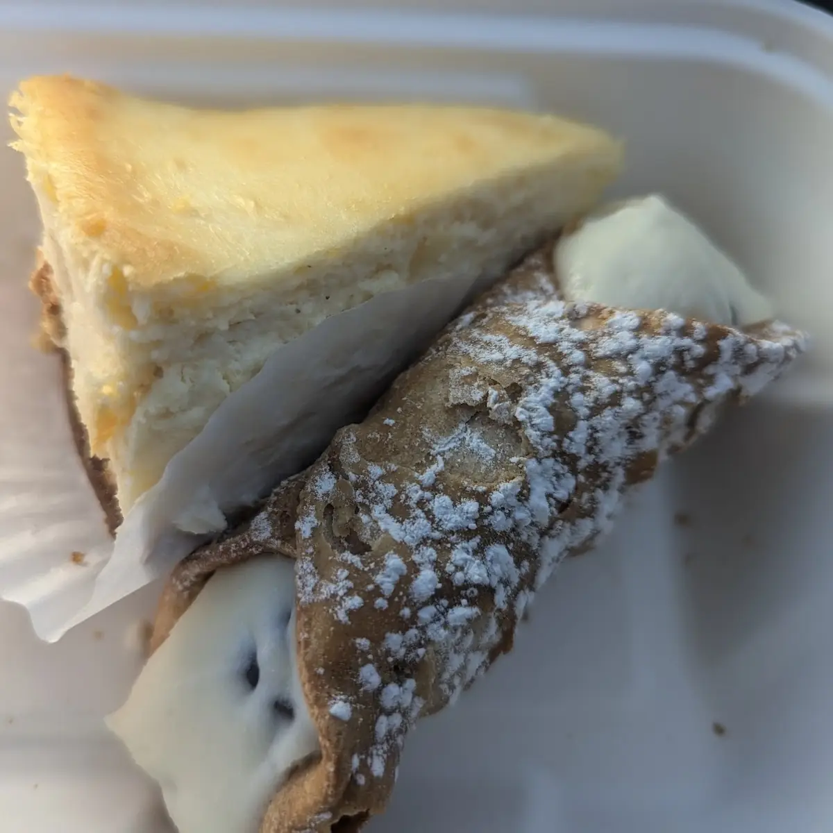 New York Cheesecake and Cannoli