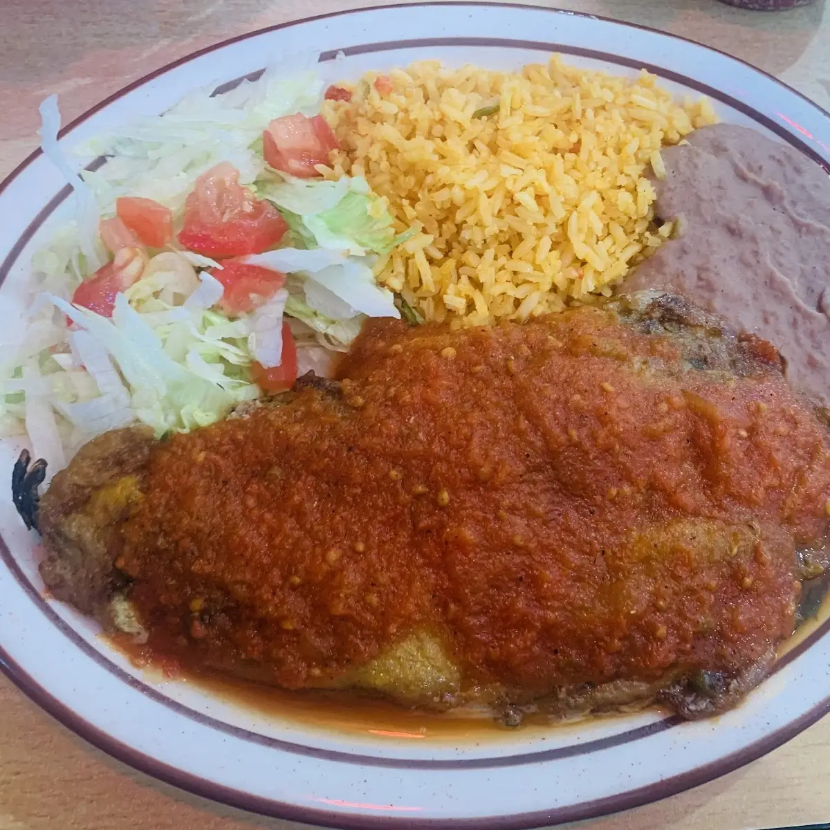 Beef and Cheese Chile Relleno