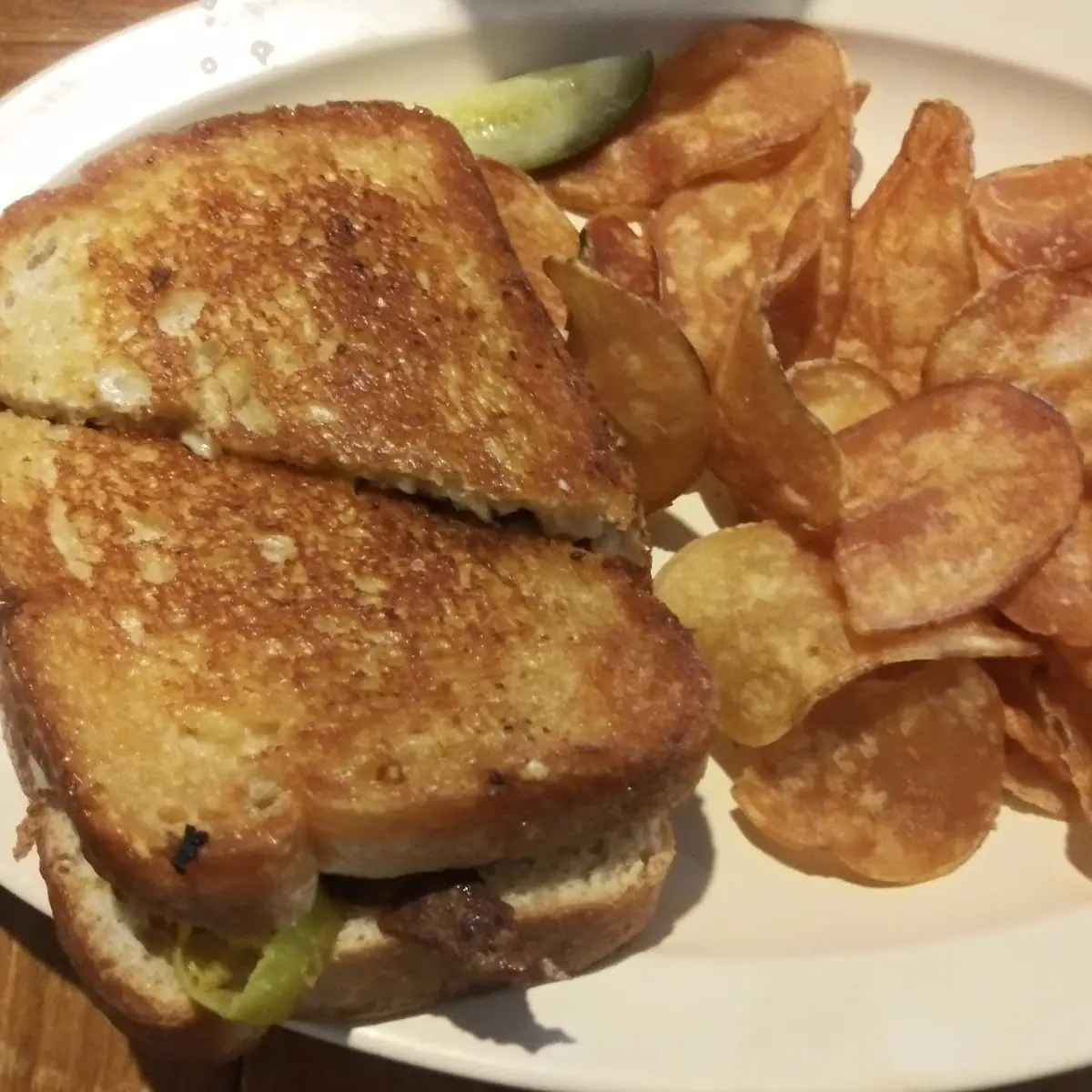 Italian Beef Sandwich and Chips