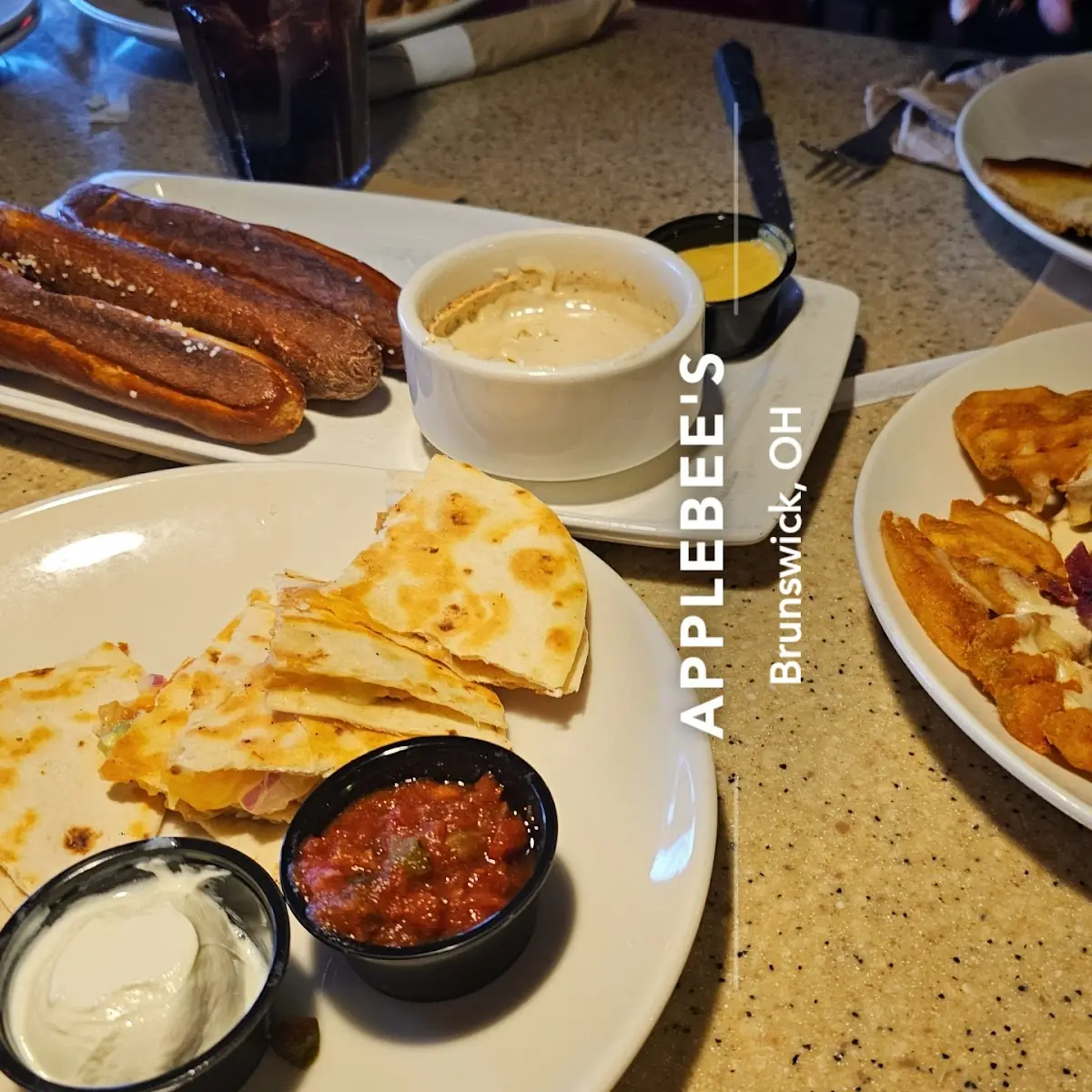 Chicken Quesadilla Bavarian Pretzels