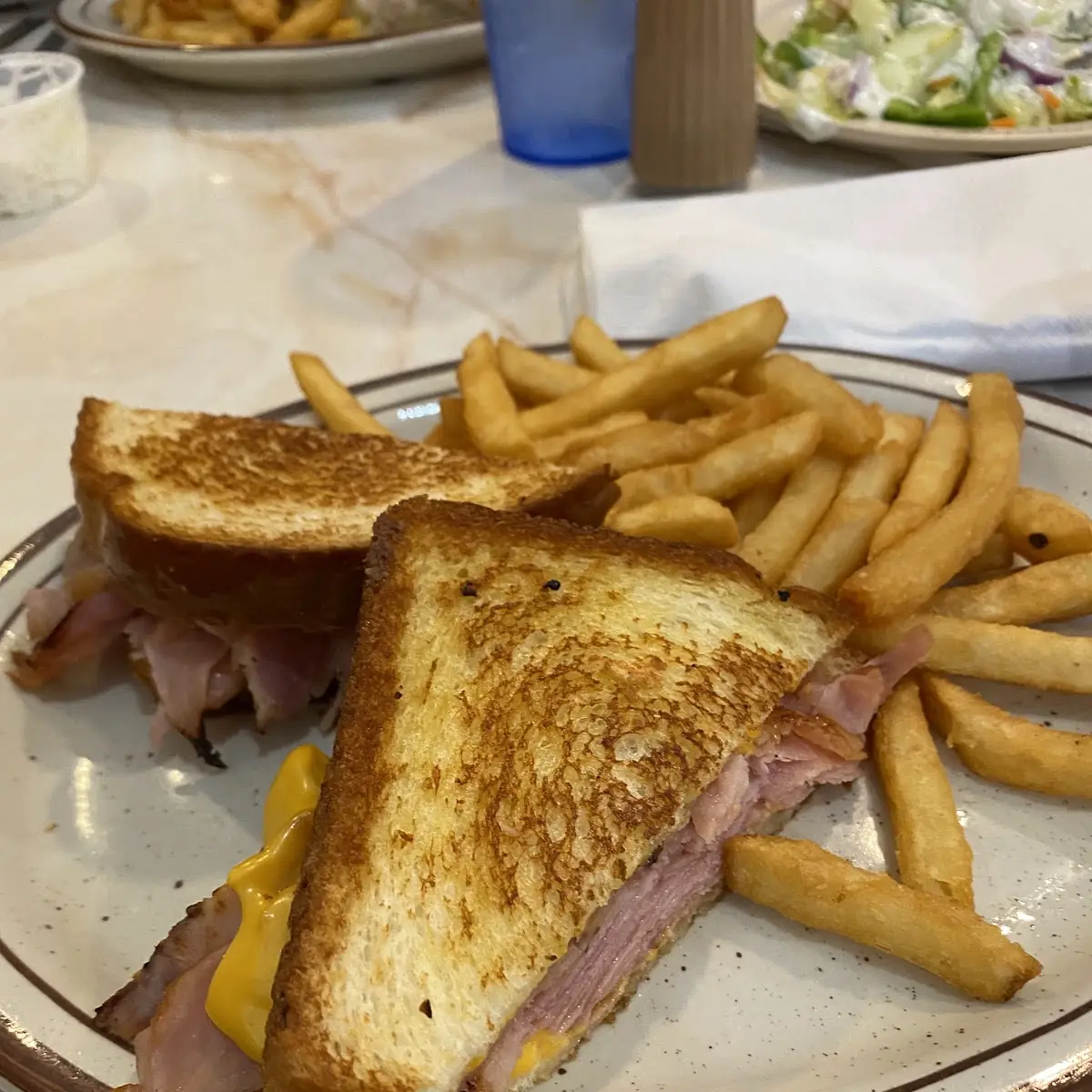 Grilled Ham & Cheese Club
