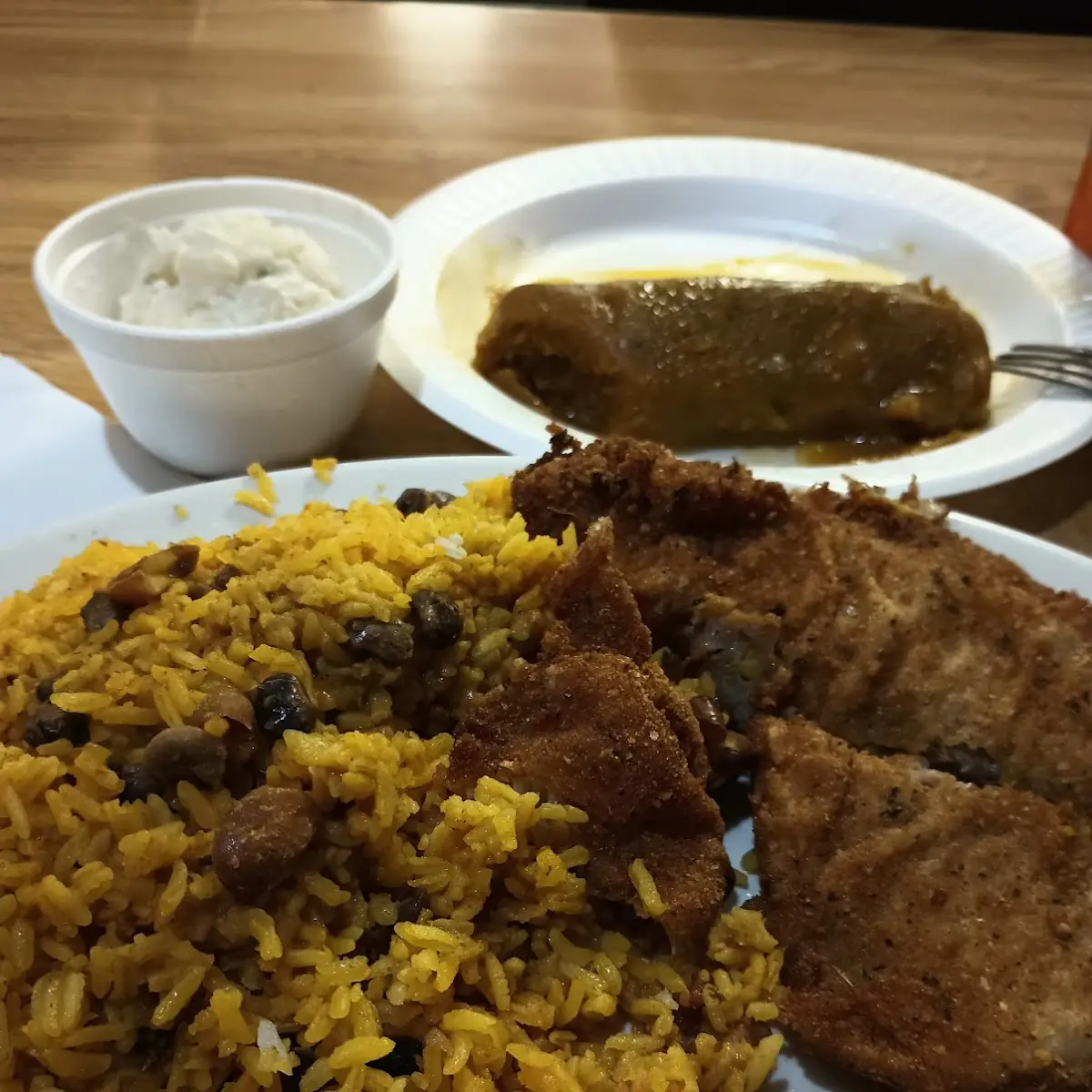 Black Bean Rice with Fish Fillet