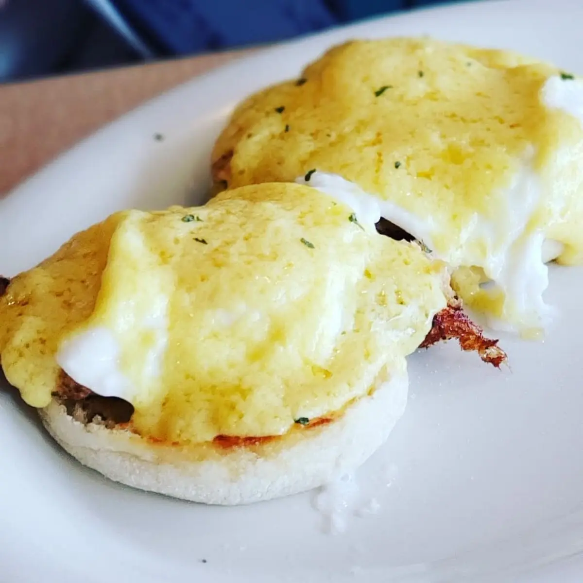 Two Eggs on a Biscuit or English Muffin