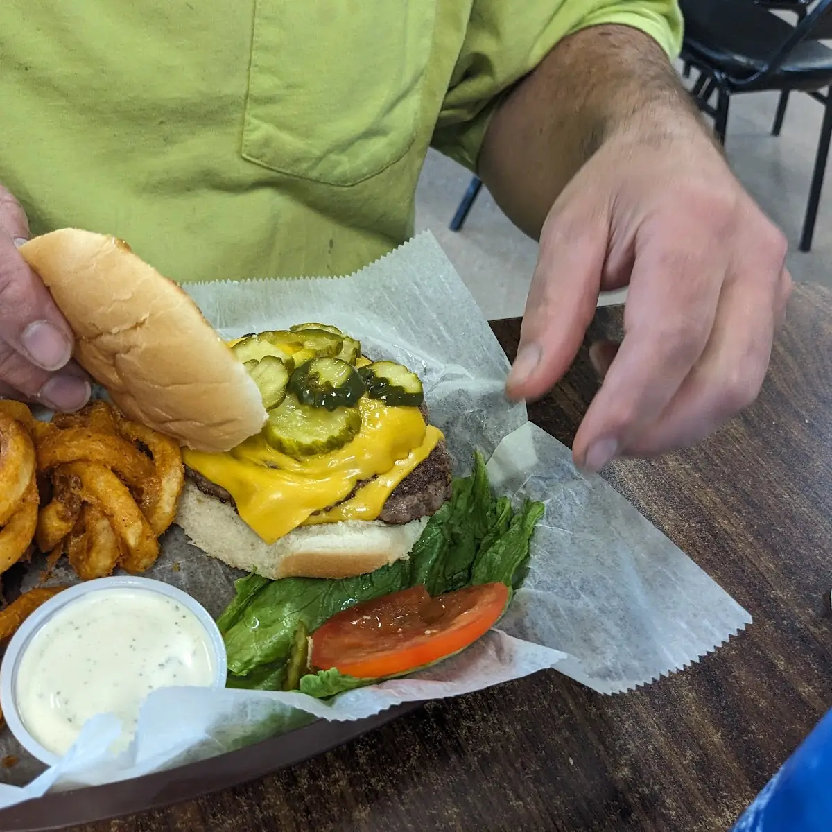 Double Cheeseburger with Curly Fries