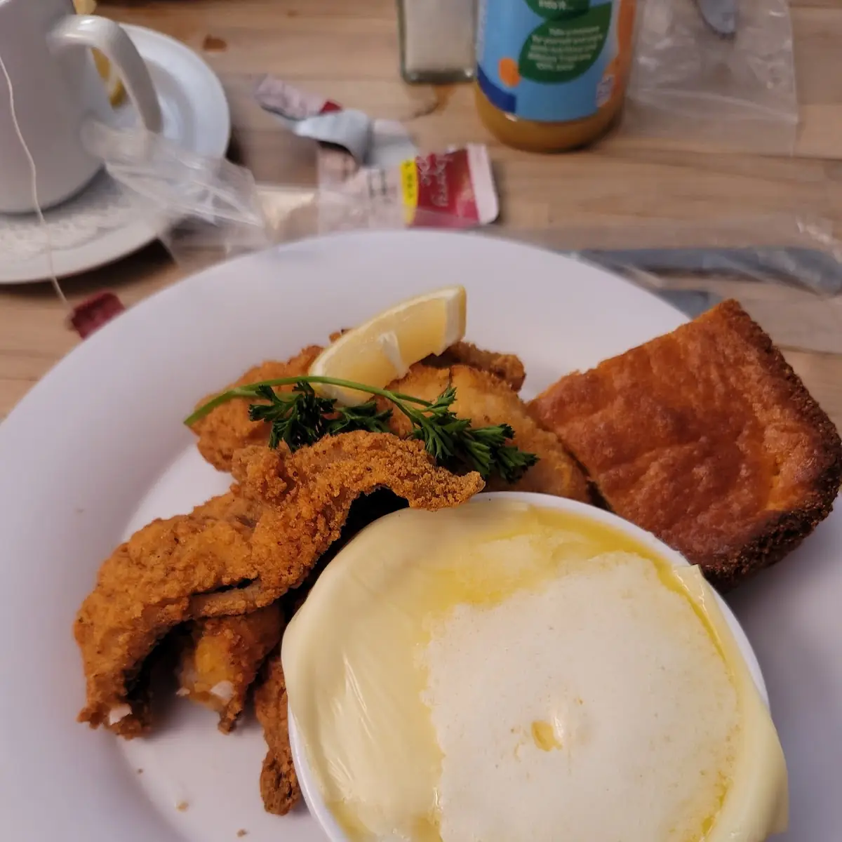 Fish and Cheesy Grits