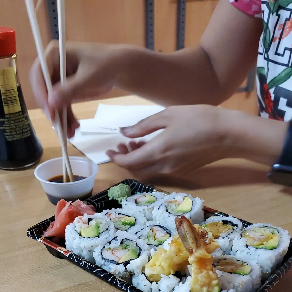 California Roll and Shrimp Tempura Roll