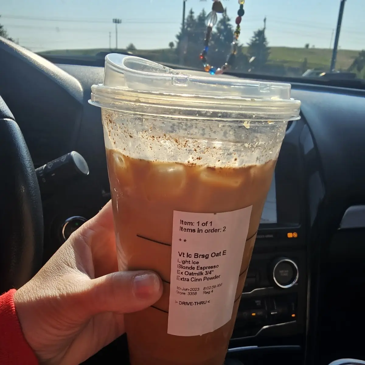 Iced Peach Green Tea Lemonade