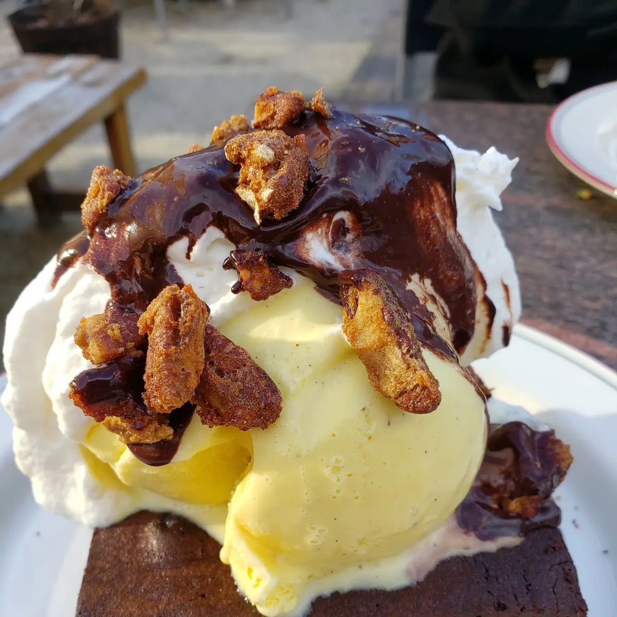 Chocolate Brownie Sundae