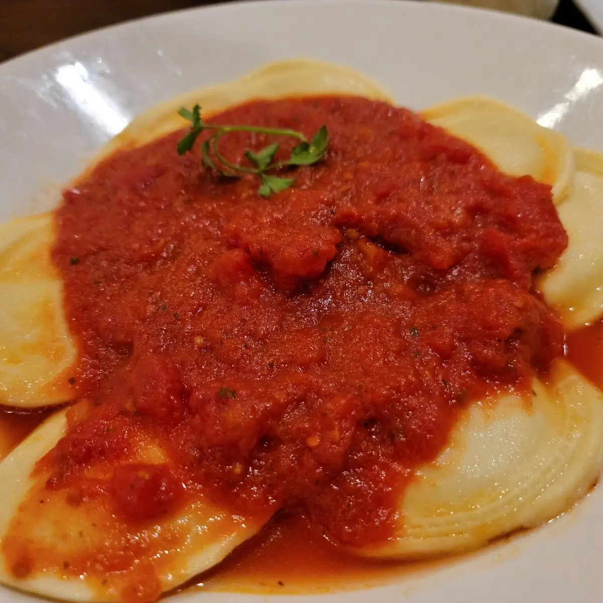 Cheese Ravioli in Marinara Sauce