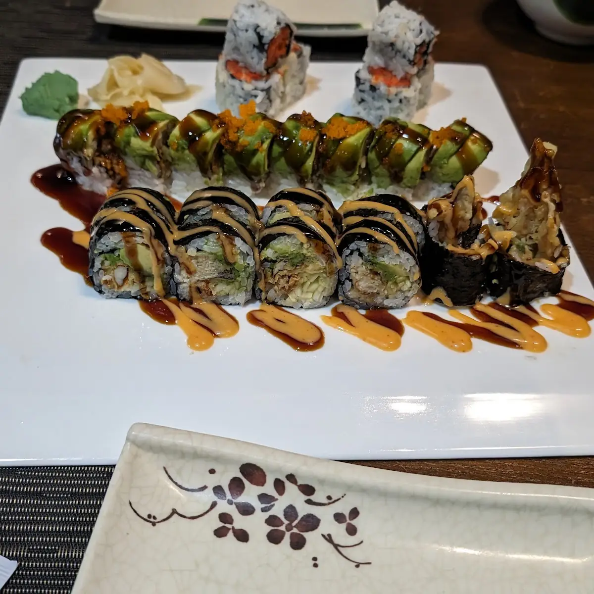 Dragon Roll Shrimp Tempura Roll Tuna Cucumber Roll